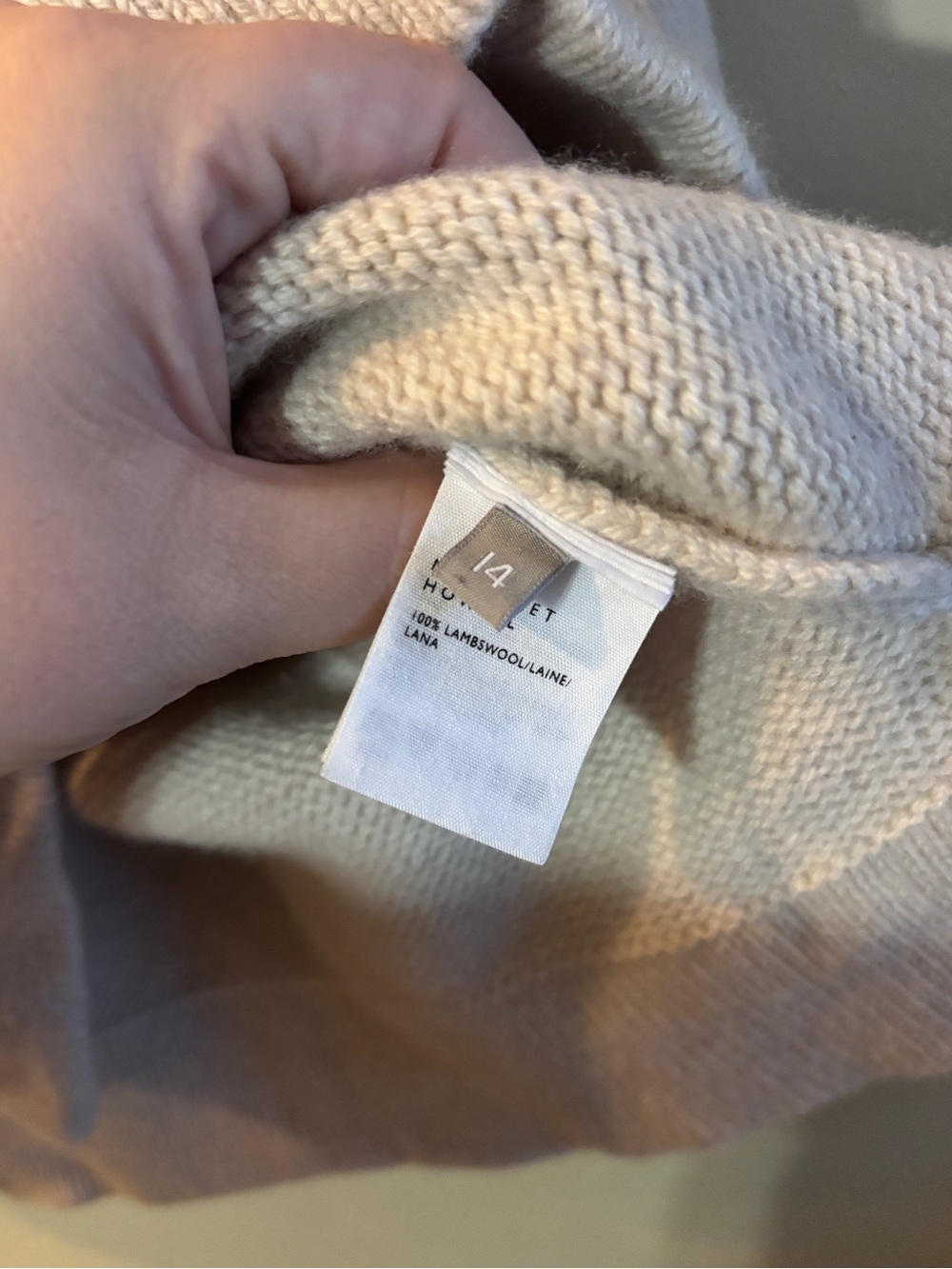 Margaret Howell 100% Lambswool Wide Neck Sweater - Picture 4 of 4